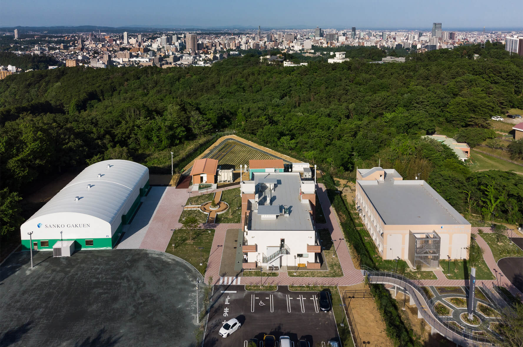 青葉山から仙台市街を望む